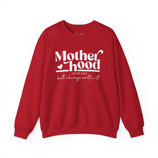 Motherhood Graphic Crewneck Sweatshirt front design