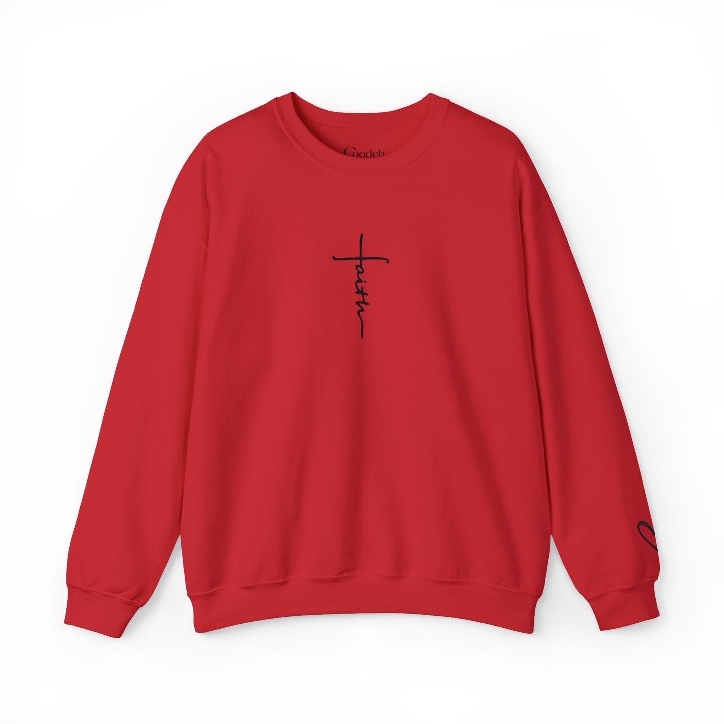 Faith Cross Script Crewneck Sweatshirt indoor casual wear
