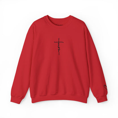 Faith Cross Script Crewneck Sweatshirt indoor casual wear