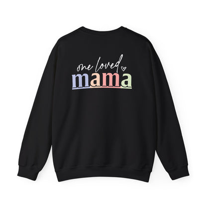 One Loved Mama Crewneck Sweatshirt mom lifestyle clothing