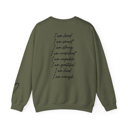 I Am Loved I Am Enough Crewneck Sweatshirt unisex fit