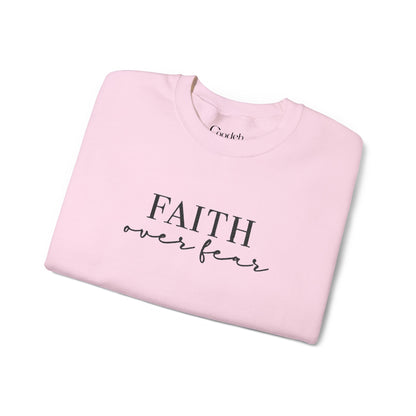 Faith Over Fear Crewneck Sweatshirt relaxed fit