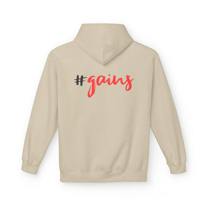 Gains Workout Hoodie for Fitness Lovers fitness apparel design