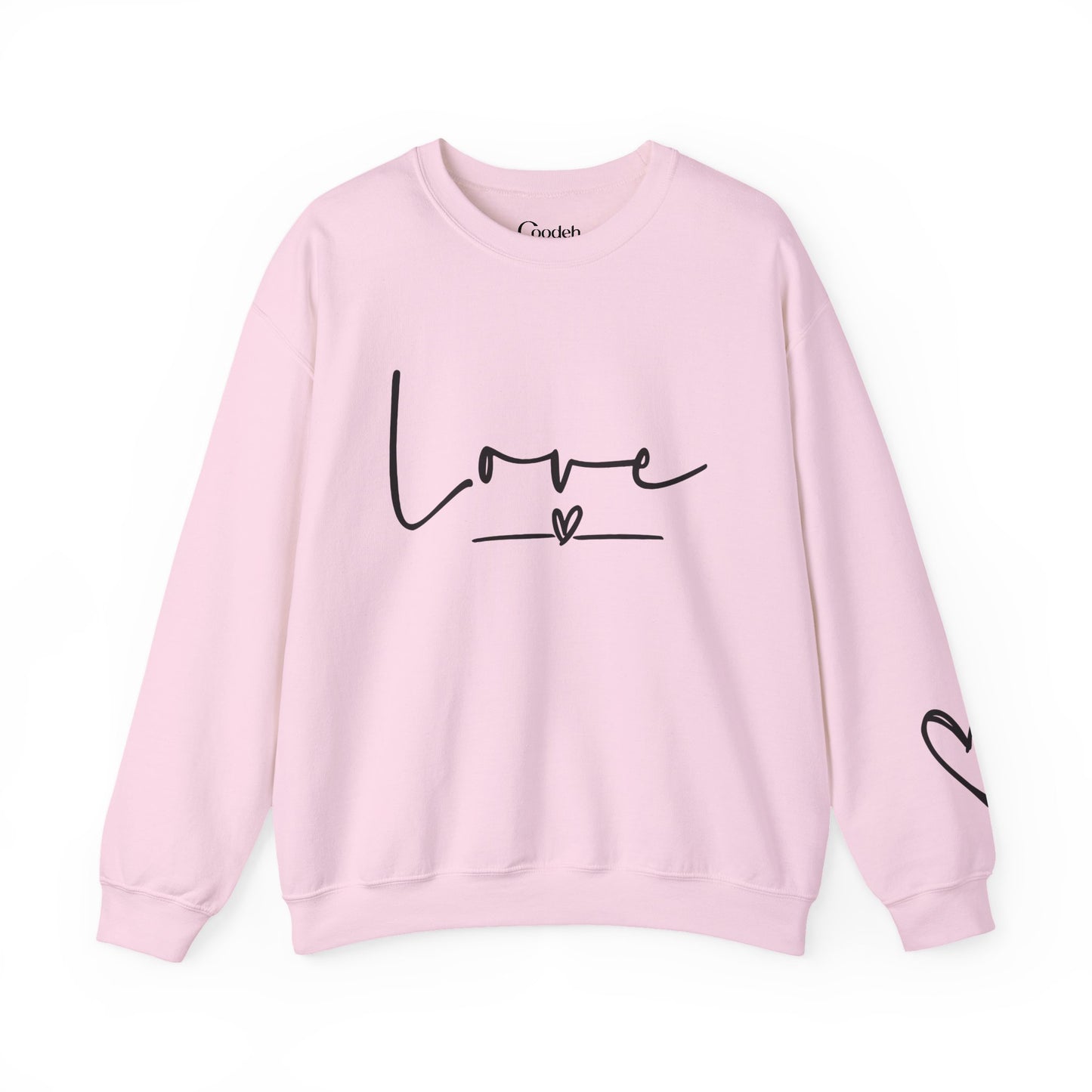 Love Graphic Crewneck Sweatshirt fabric detail