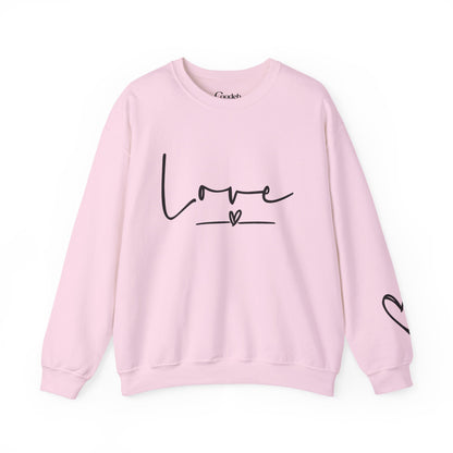 Love Graphic Crewneck Sweatshirt fabric detail