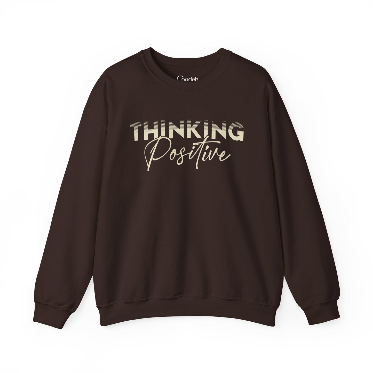 Thinking Positive Crewneck Sweatshirt black color variant
