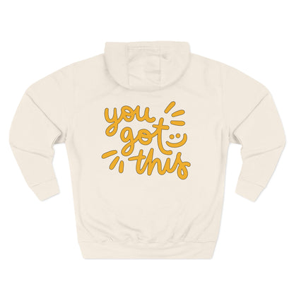 You Got This Inspirational Fleece Hoodie oversized casual look