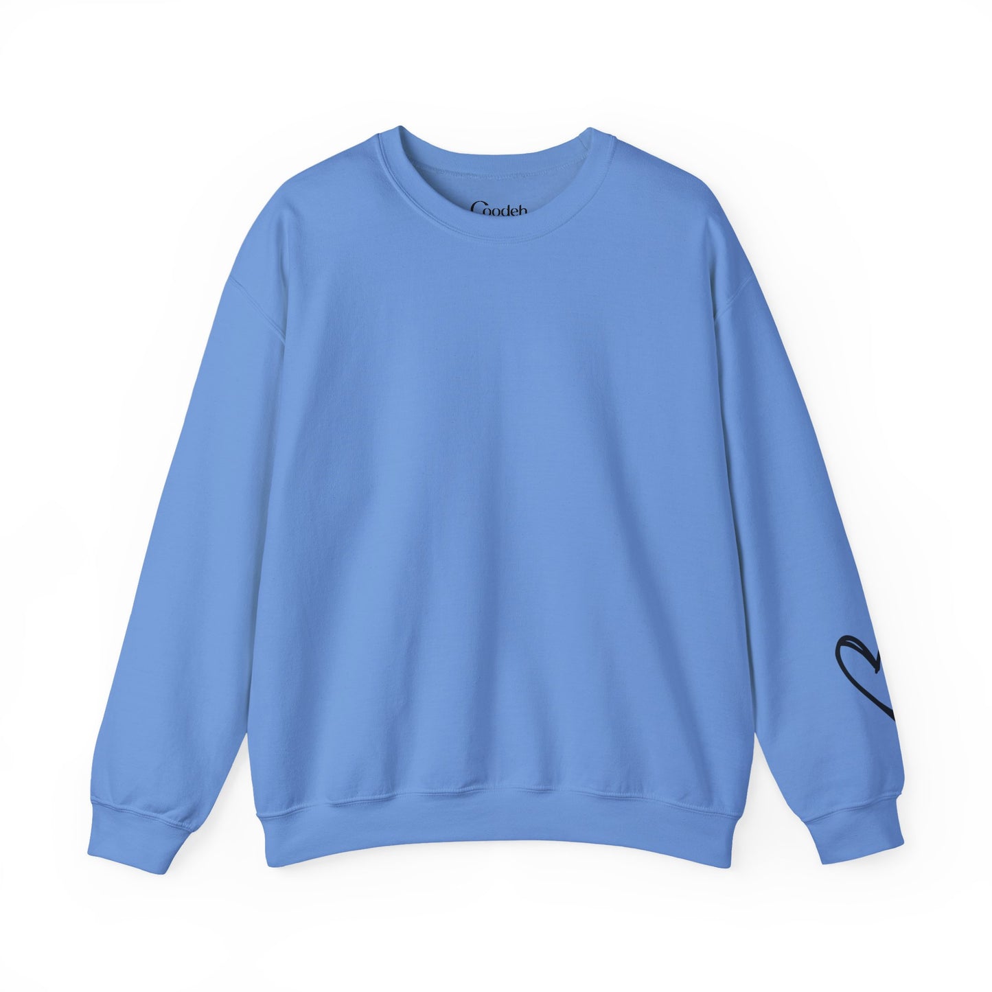 I Am Worthy Crewneck Sweatshirt embroidery detail
