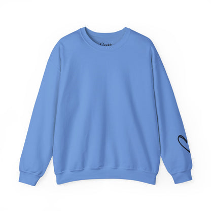 I Am Worthy Crewneck Sweatshirt embroidery detail