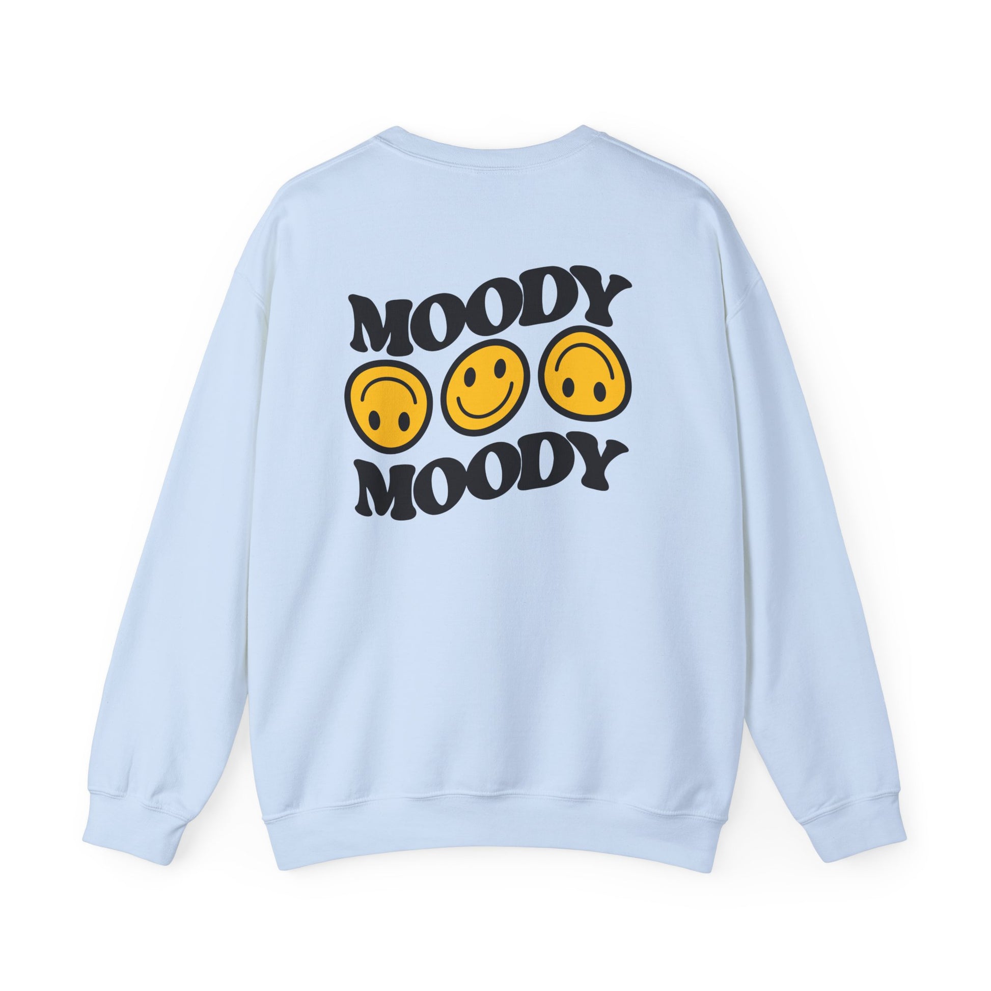 Moody Faces Crewneck Sweatshirt fleece interior detail