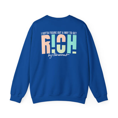 Rich by Tomorrow Crewneck Sweatshirt worn by model