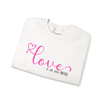 Love Is All You Need Crewneck Sweatshirt front design