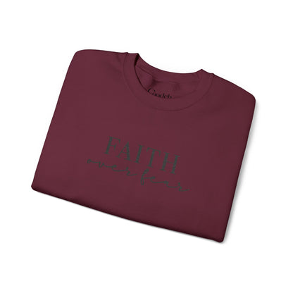Faith Over Fear Crewneck Sweatshirt premium quality