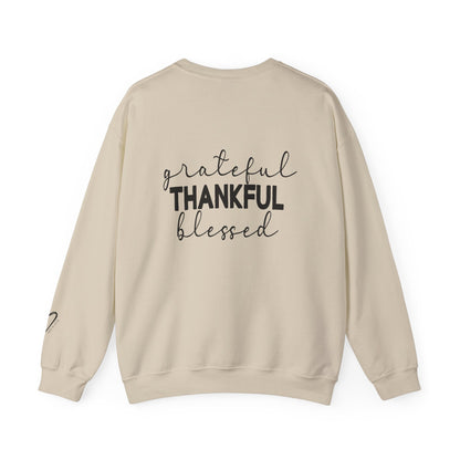 Grateful Thankful Blessed Crewneck Sweatshirt