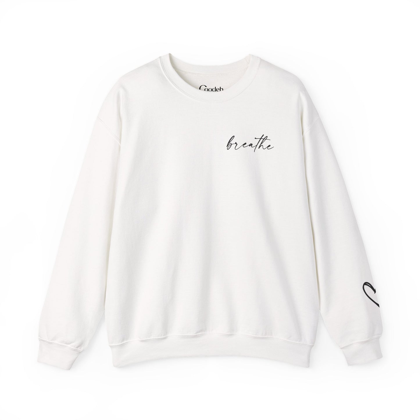 Be Kind Be Brave Be You Crewneck Sweatshirt embroidery detail