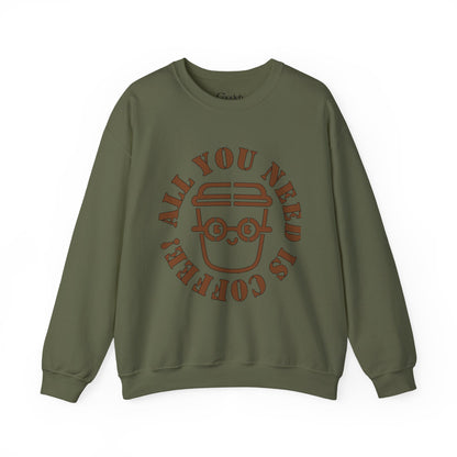 All You Need Is Coffee Crewneck Sweatshirt everyday outfit