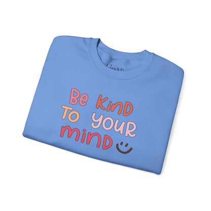 Be Kind To Your Mind Crewneck Sweatshirt sleeve detail
