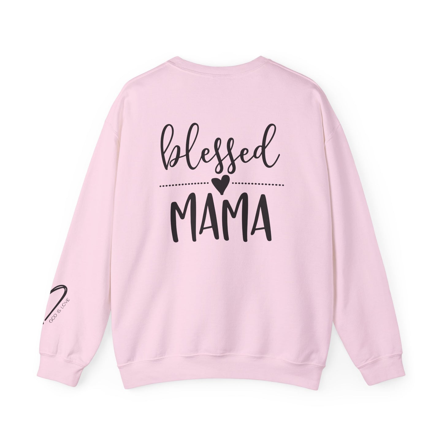 Blessed Mama Crewneck Sweatshirt front design