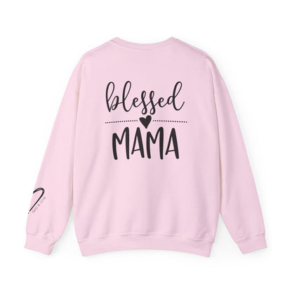 Blessed Mama Crewneck Sweatshirt front design