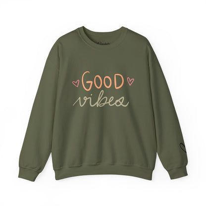 Good Vibes Crewneck Sweatshirt soft feel