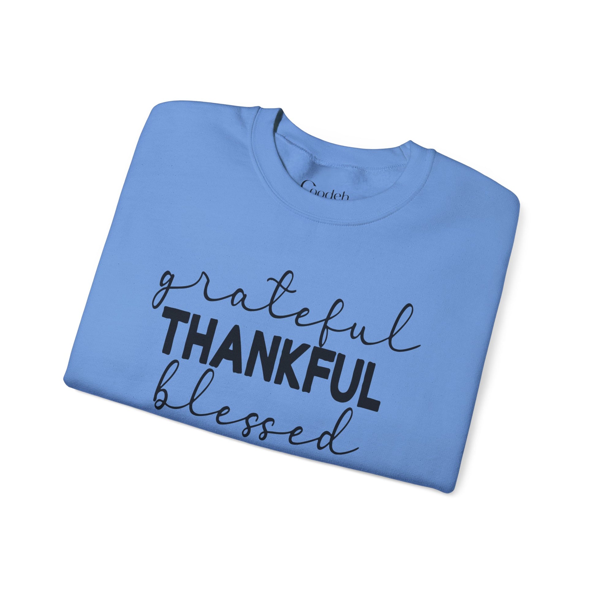 Grateful Thankful Blessed Crewneck Sweatshirt casual everyday outfit