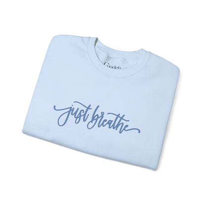 Just Breathe Crewneck Sweatshirt soft cotton feel