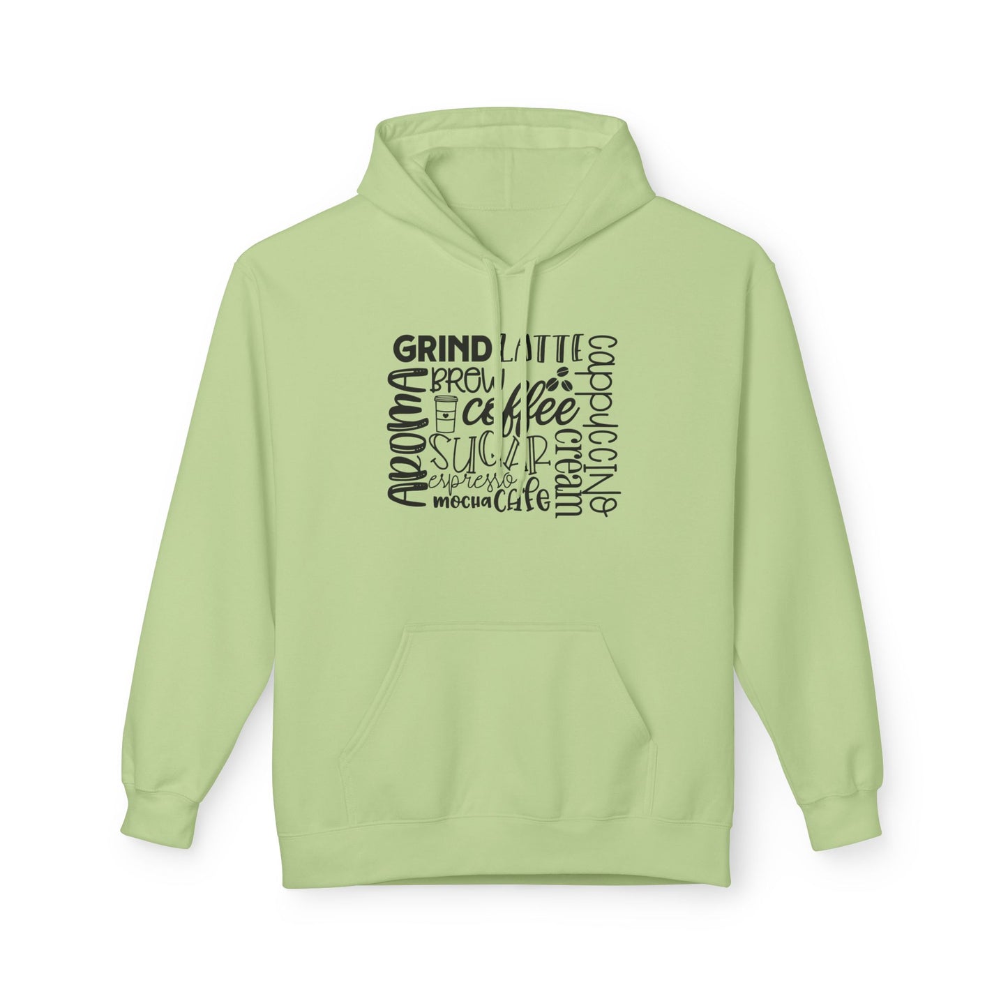 Coffee Lover Graphic Hoodie for Everyday Wear hood detail