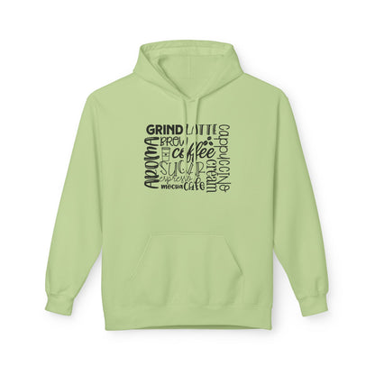 Coffee Lover Graphic Hoodie for Everyday Wear hood detail
