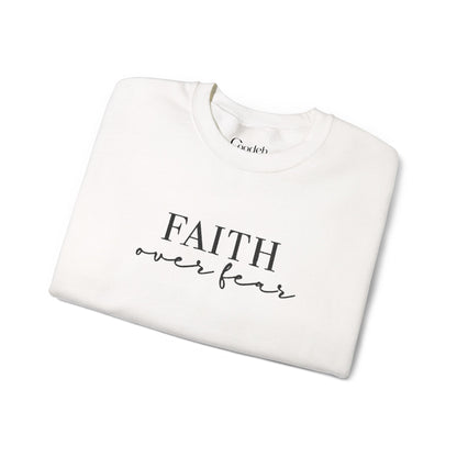 Faith Over Fear Crewneck Sweatshirt religious apparel