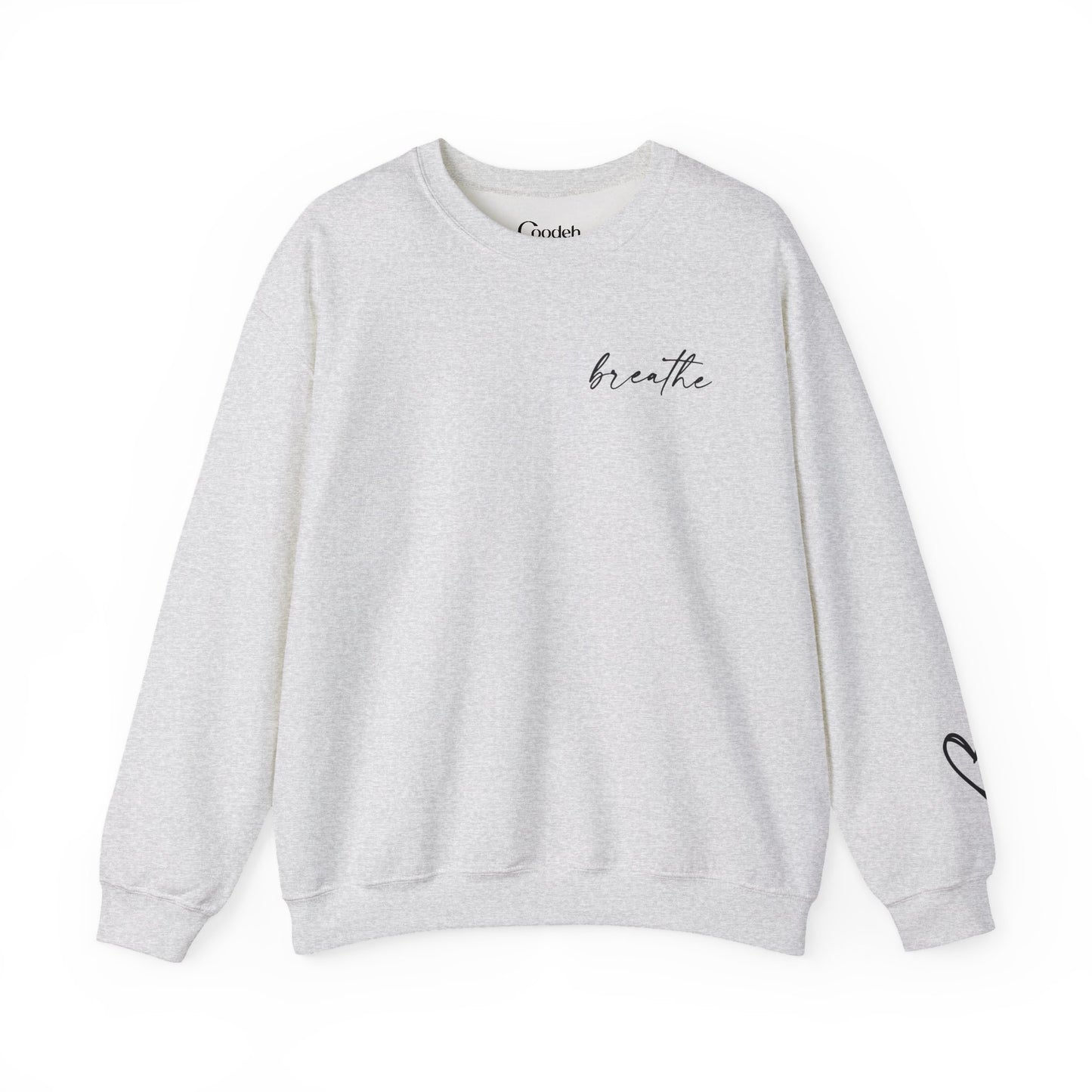 Be Kind Be Brave Be You Crewneck Sweatshirt front print close up