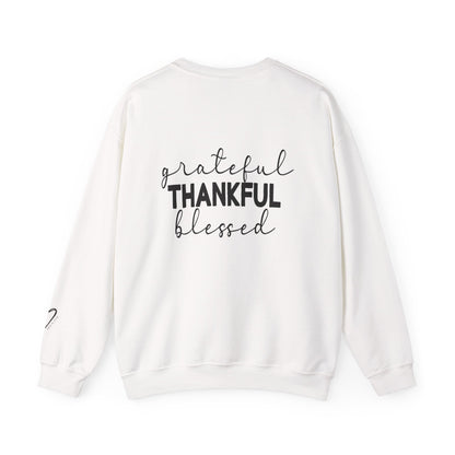 Grateful Thankful Blessed Crewneck Sweatshirt