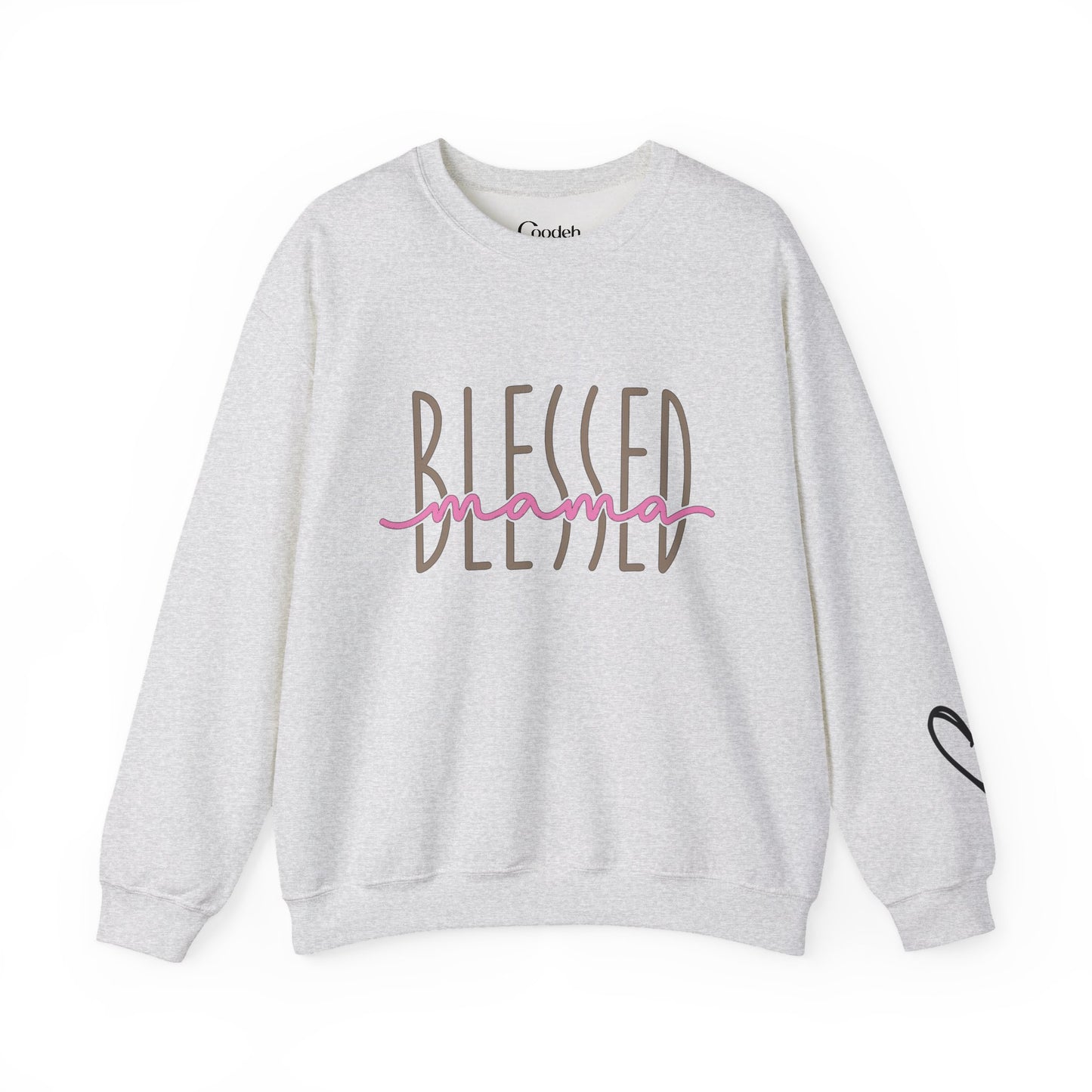 Blessed Mama Crewneck Sweatshirt front design