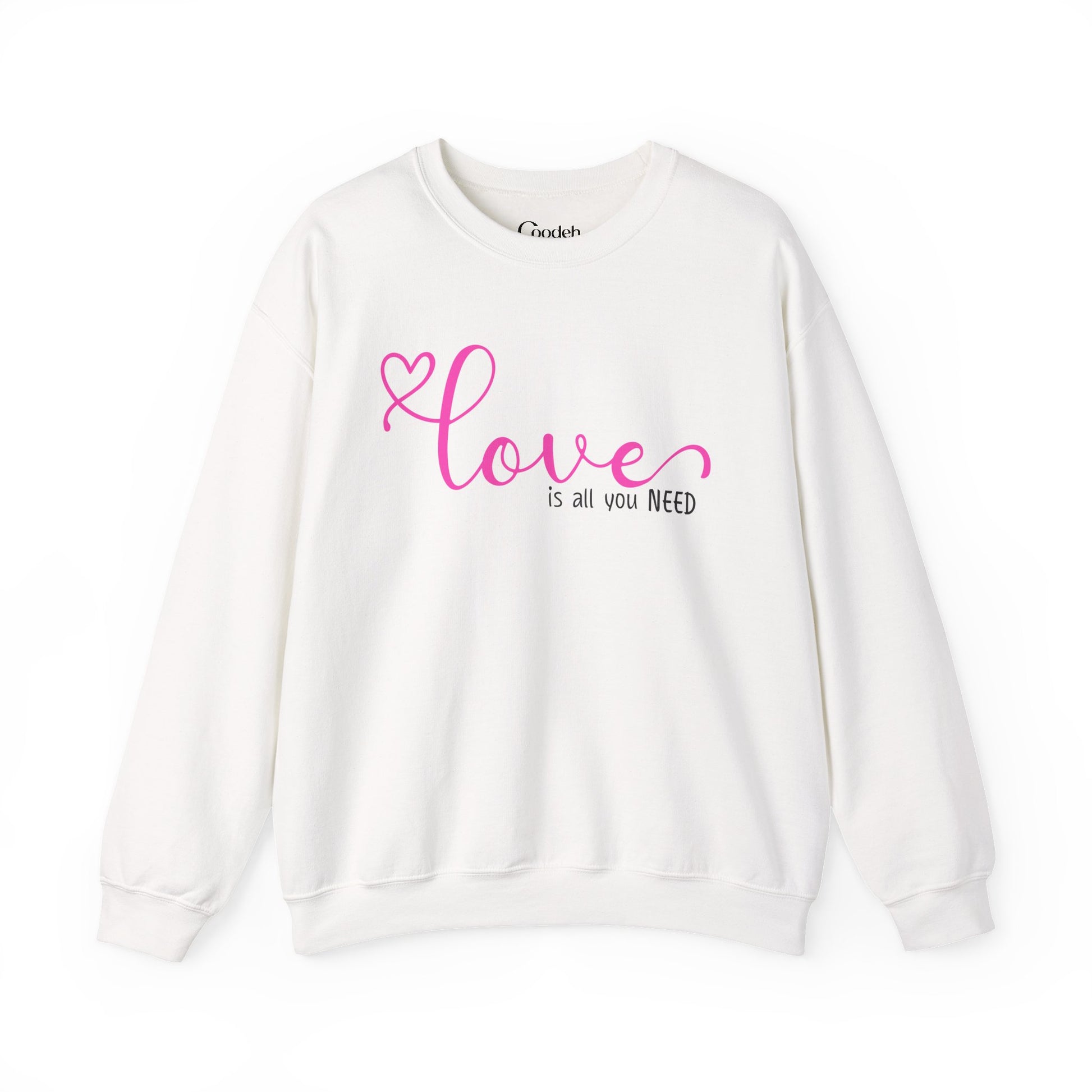 Love Is All You Need Crewneck Sweatshirt back view