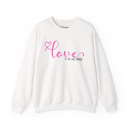 Love Is All You Need Crewneck Sweatshirt back view