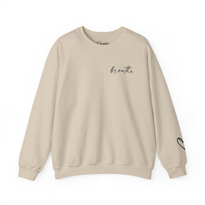 Be Kind Be Brave Be You Crewneck Sweatshirt sleeve detail
