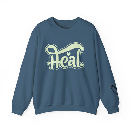 Heal Inspirational Crewneck Sweatshirt weekend casual outfit
