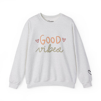 Good Vibes Crewneck Sweatshirt fabric detail