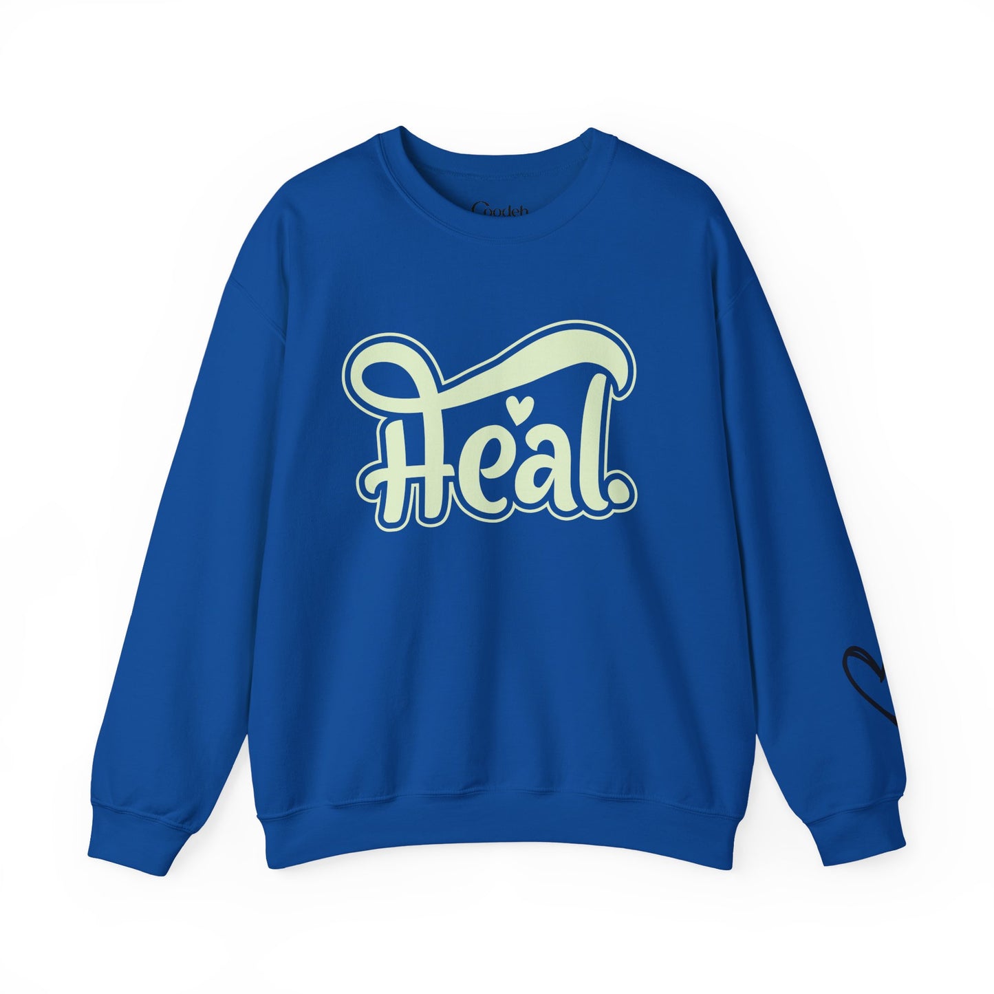 Heal Inspirational Crewneck Sweatshirt healing affirmation clothing