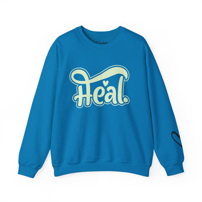 Heal Inspirational Crewneck Sweatshirt daily comfort wear