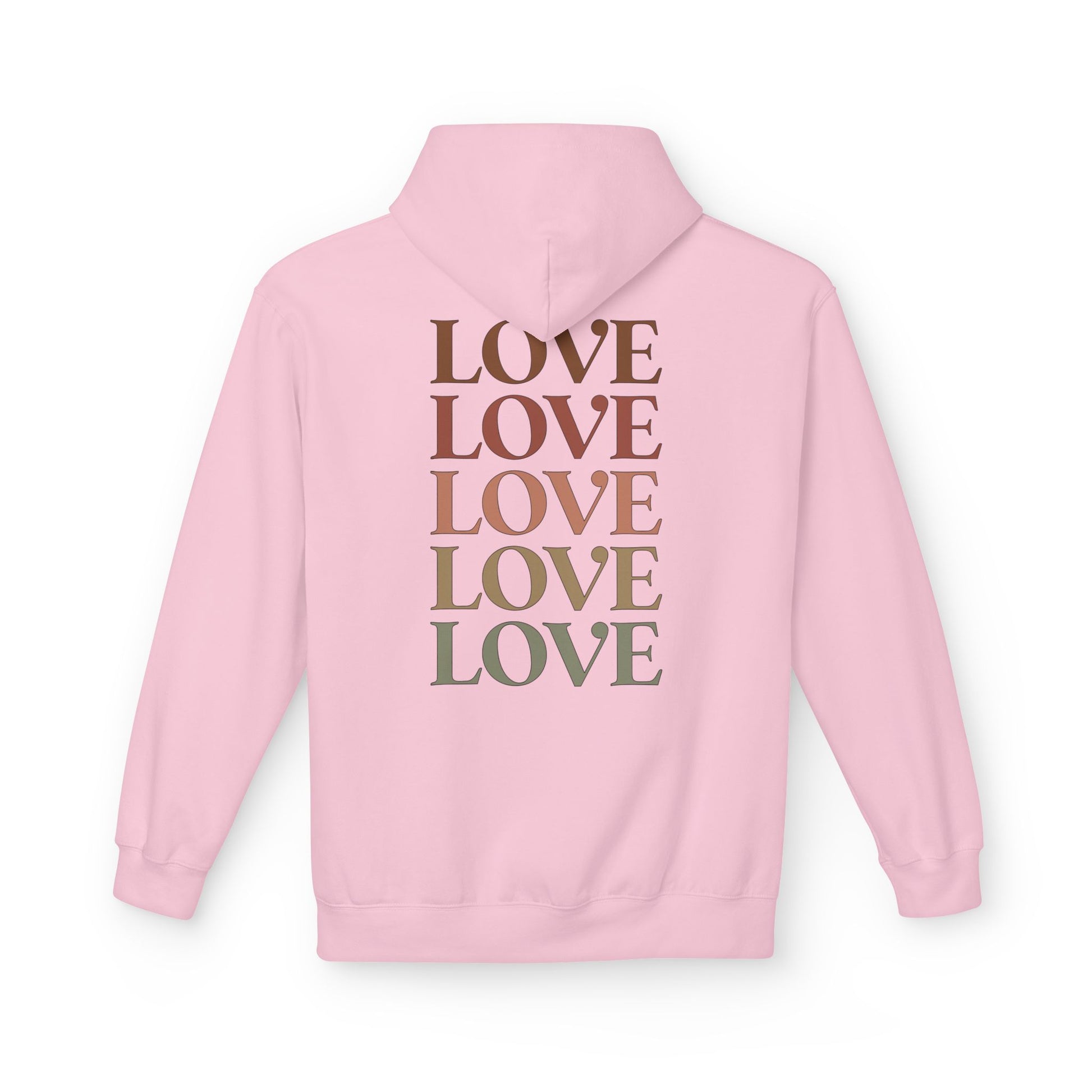 Stylish LOVE Print Pullover Hoodie premium cotton blend