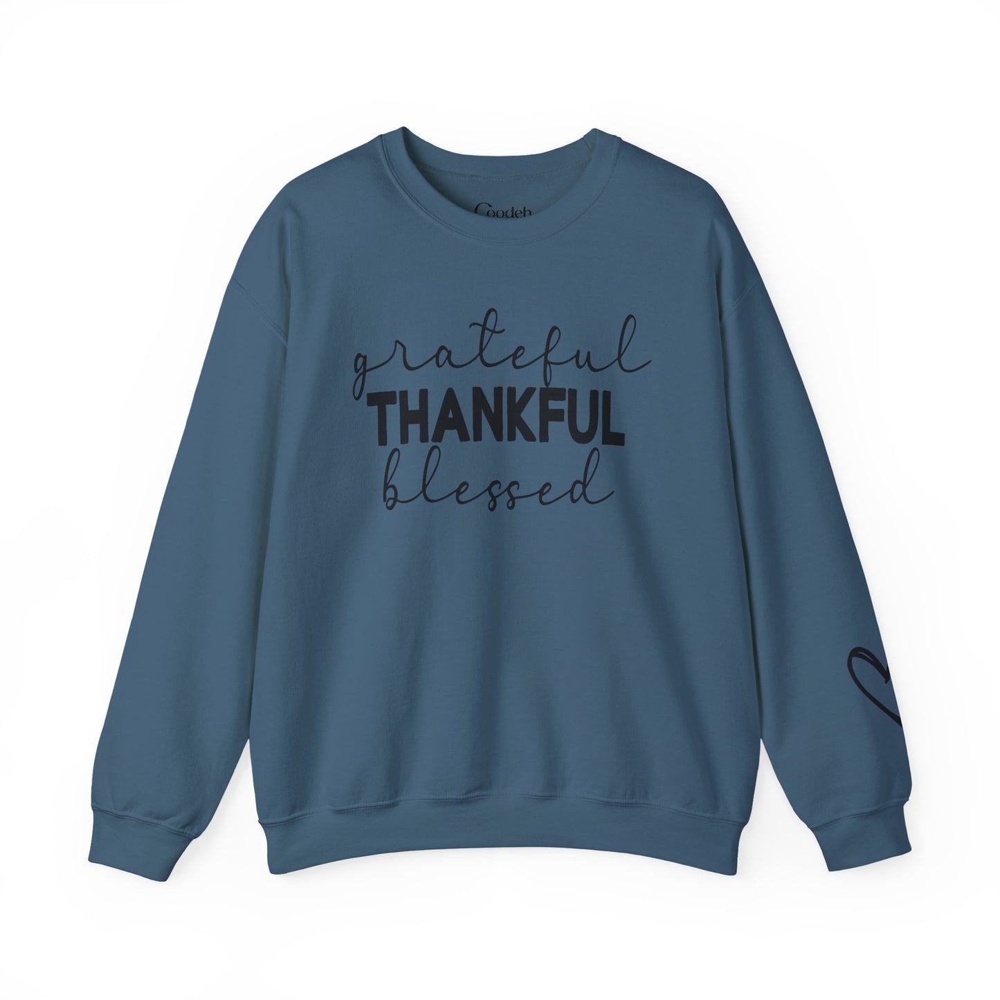 Grateful Thankful Blessed Crewneck Sweatshirt thoughtful gift idea