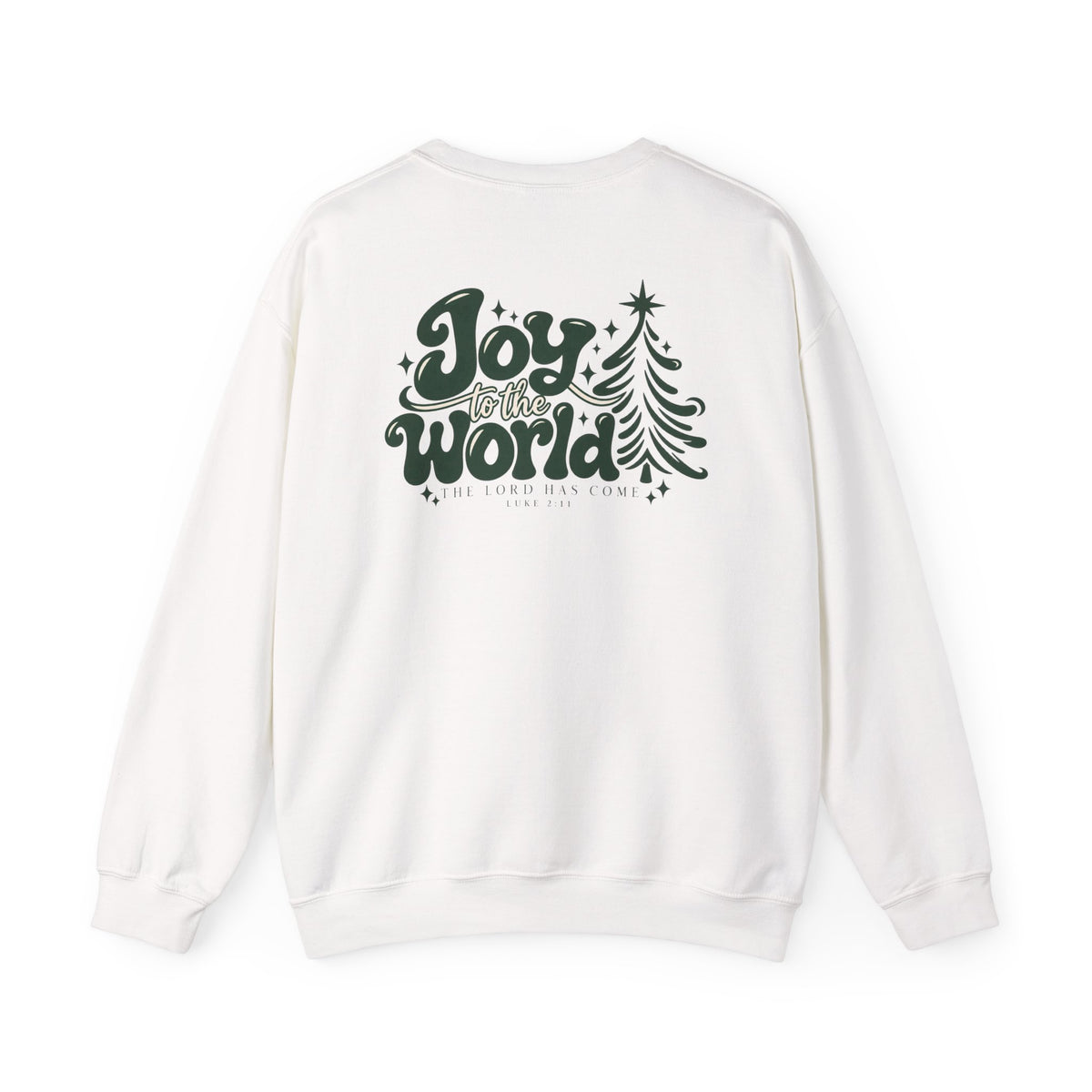 Joy to the World Christmas Sweatshirt — Minimal Tree Holiday Crewneck