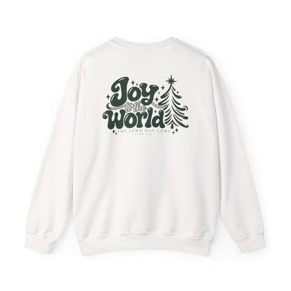 Joy to the World Christmas Sweatshirt — Minimal Tree Holiday Crewneck