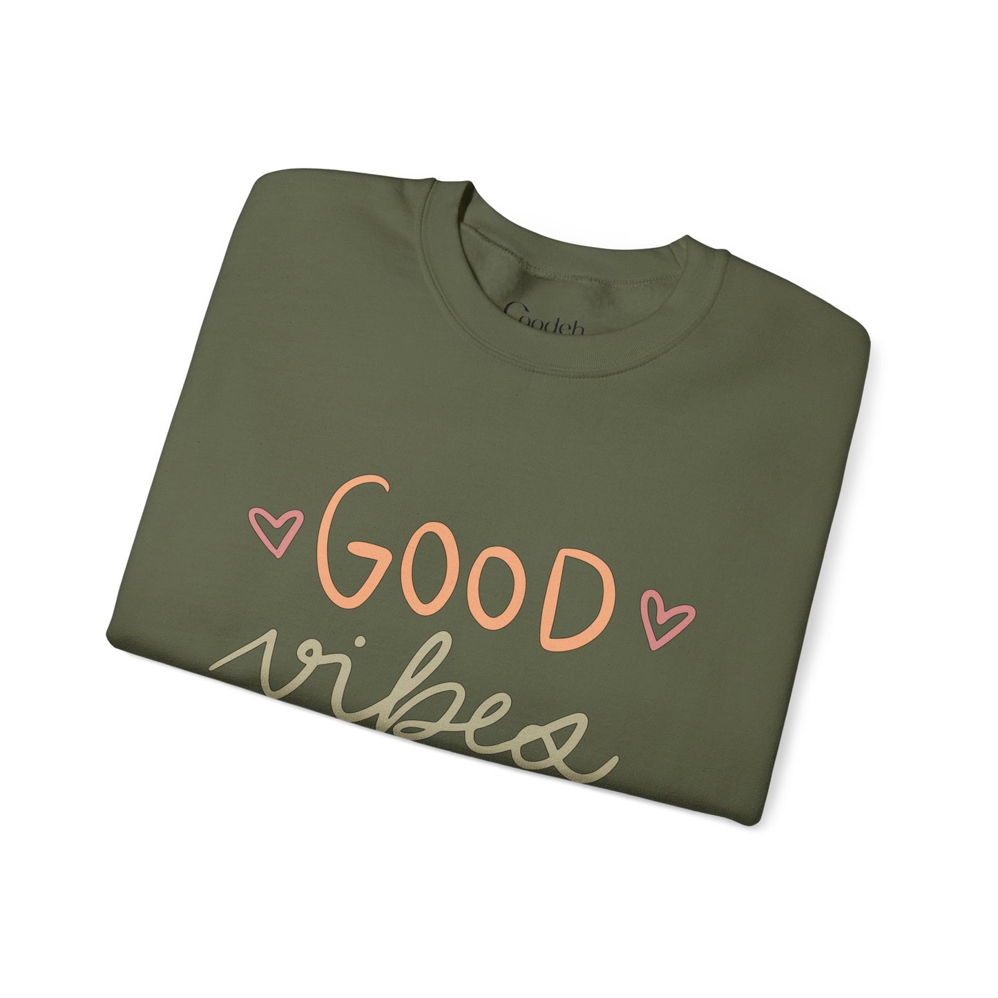 Good Vibes Crewneck Sweatshirt unisex fit