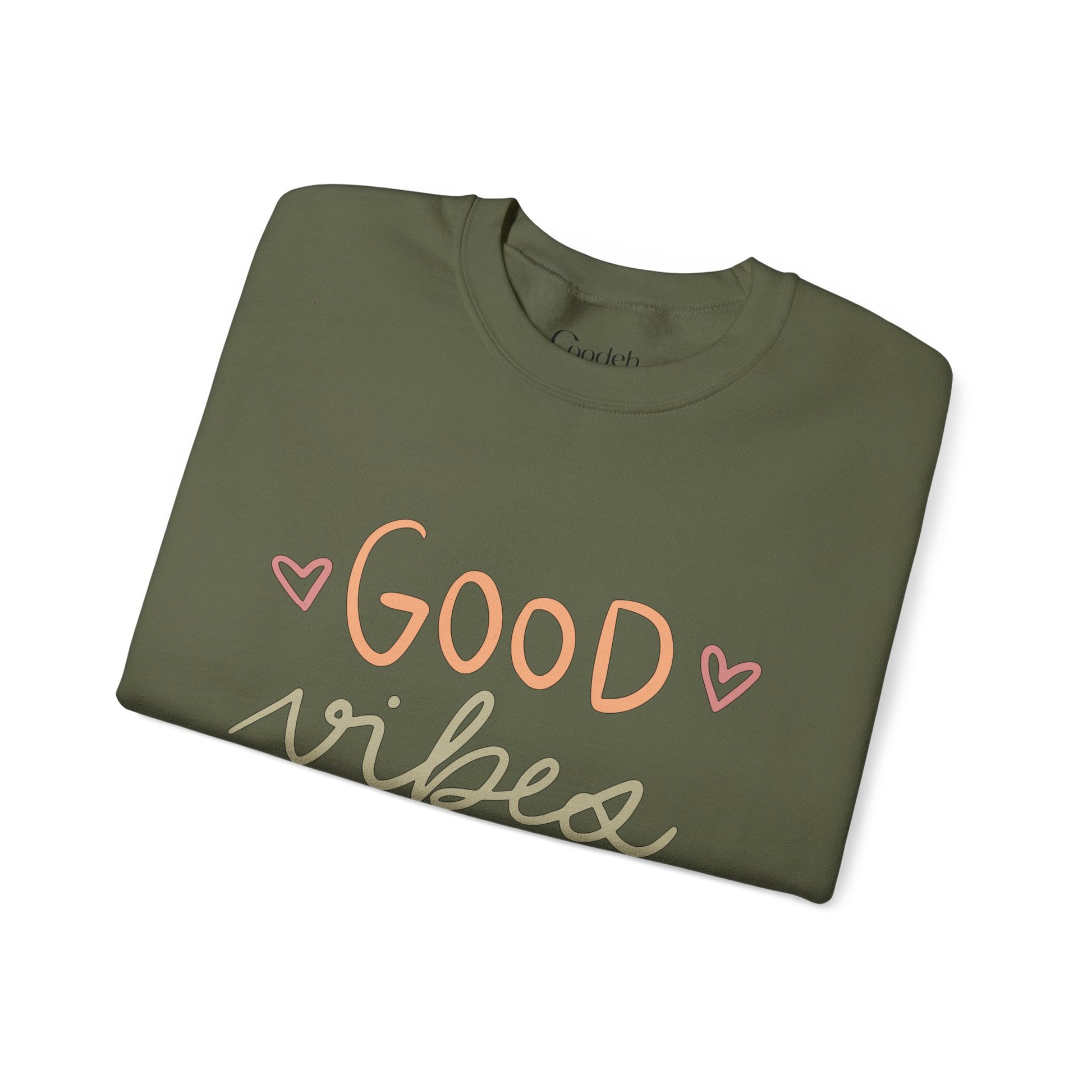 Good Vibes Crewneck Sweatshirt unisex fit