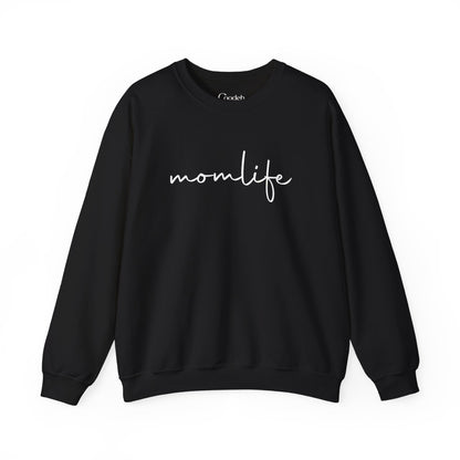Mom Life Graphic Crewneck Sweatshirt oversized look
