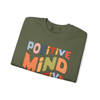 Positive Mind Positive Vibes Crewneck Sweatshirt cozy style
