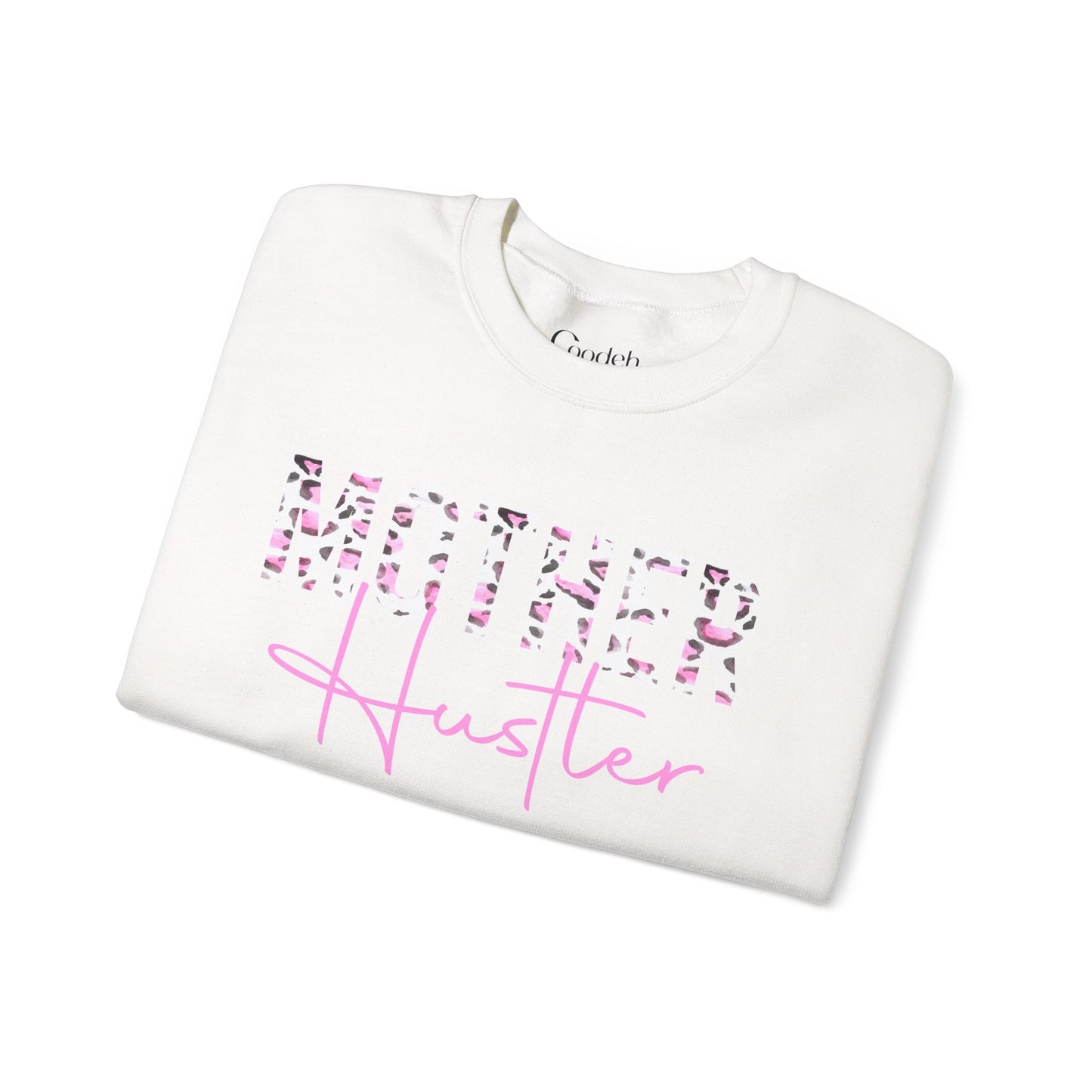 Mother Hustler Leopard Crewneck Sweatshirt fleece interior