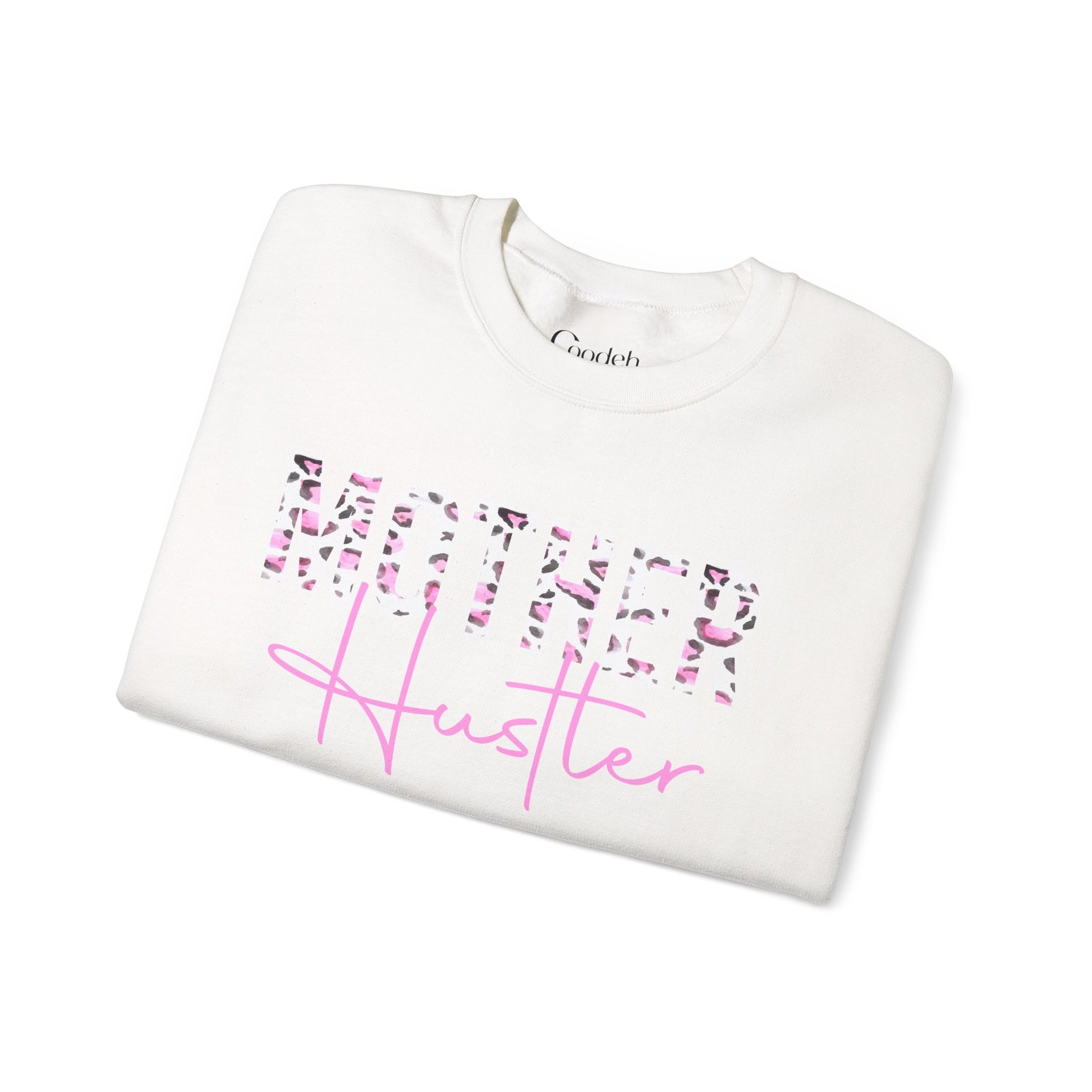Mother Hustler Leopard Crewneck Sweatshirt fleece interior