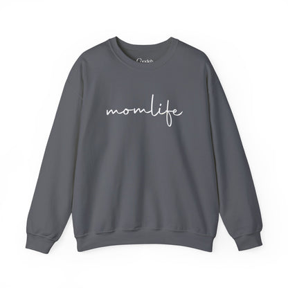 Mom Life Graphic Crewneck Sweatshirt fabric detail